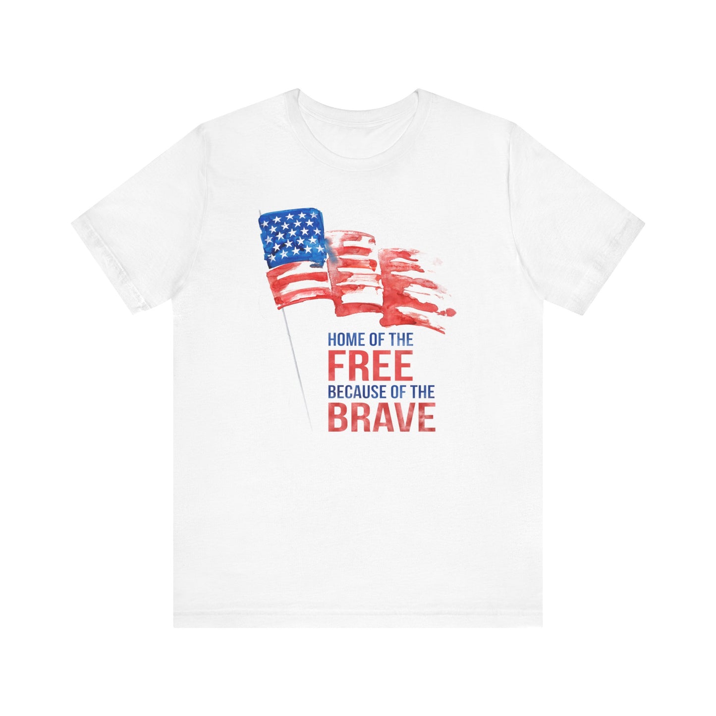 Men's Patriotic 4th of July T-Shirt, American Flag White Cotton T-shirt, Veterans Day T-shirt