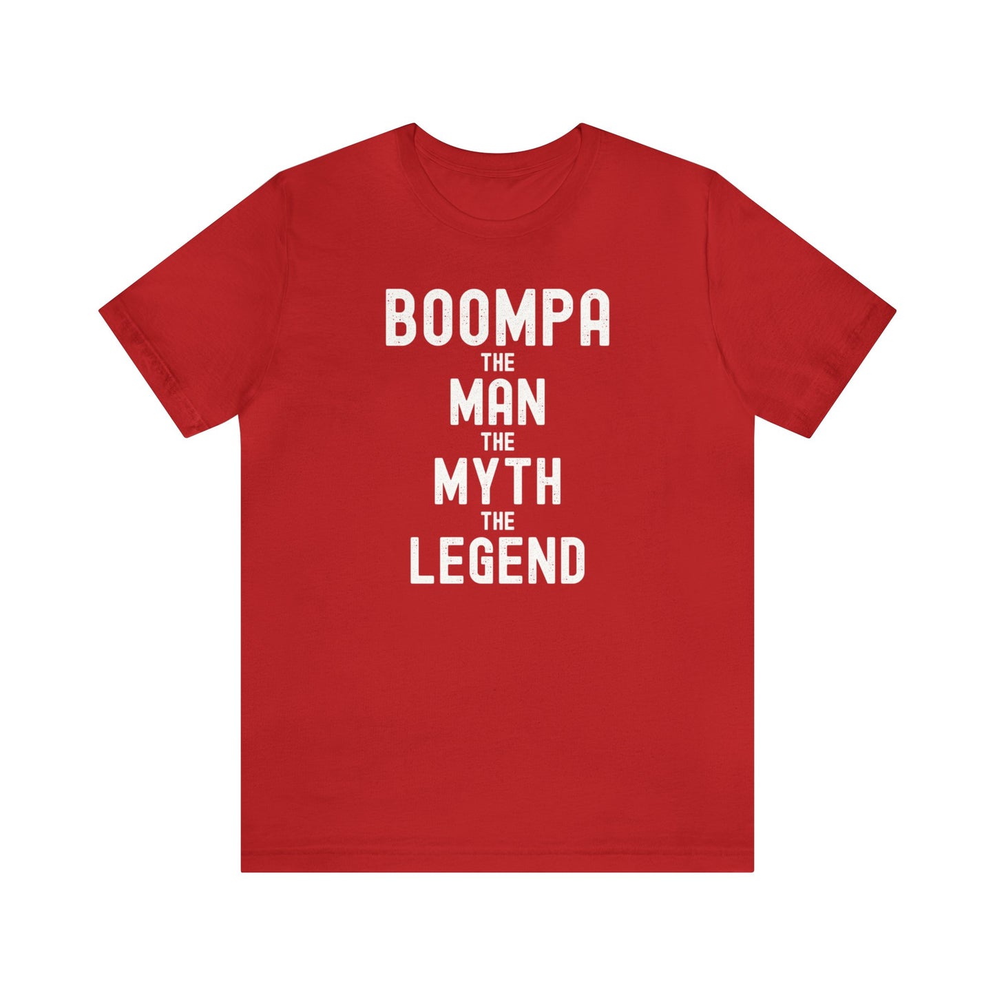 Boompa T-shirt for Grandpa, Gift for Grandpa, Boompa The Man The Myth The Legend Tee