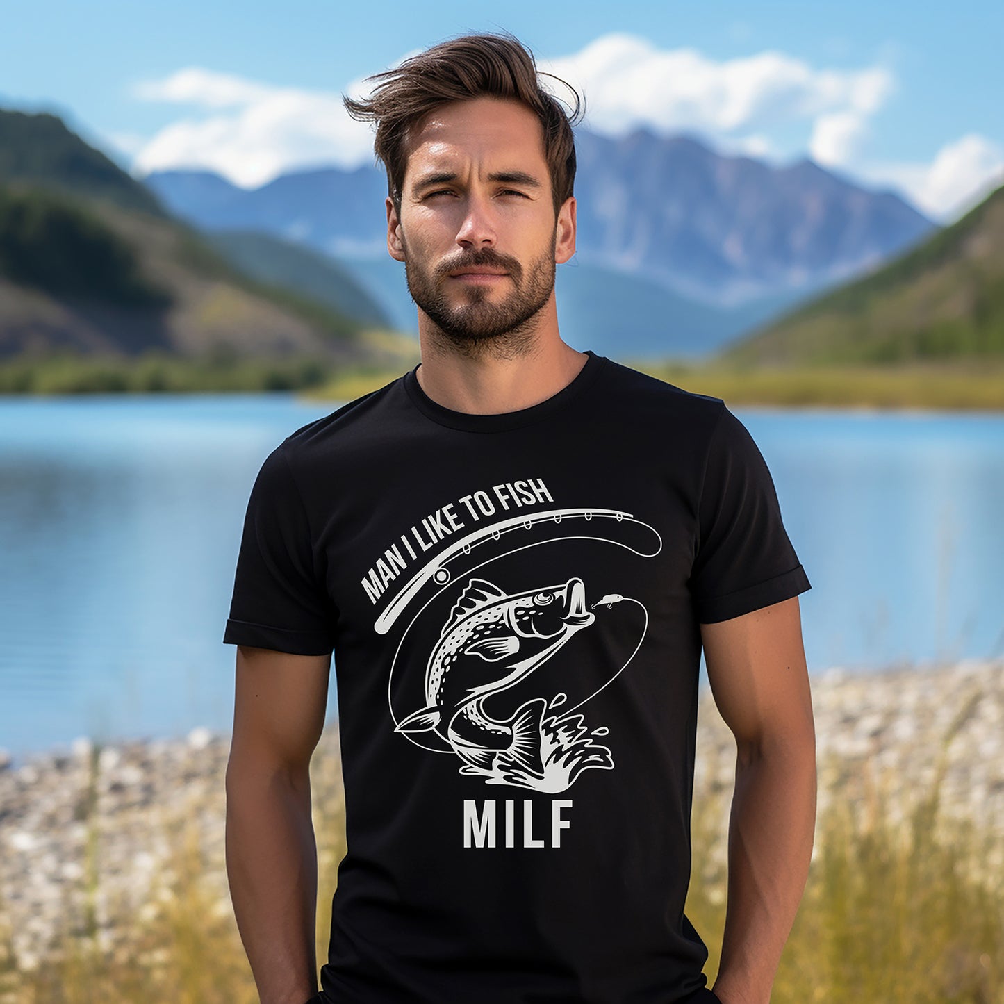 milf t-shirt, funny fishing t-shirts