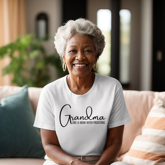 Grandma t-shirt, grandma like a mom tee, gifts for new grandma